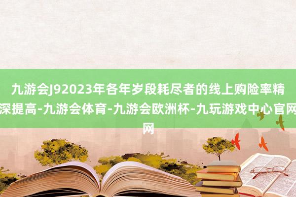 九游会J92023年各年岁段耗尽者的线上购险率精深提高-九游会体育-九游会欧洲杯-九玩游戏中心官网