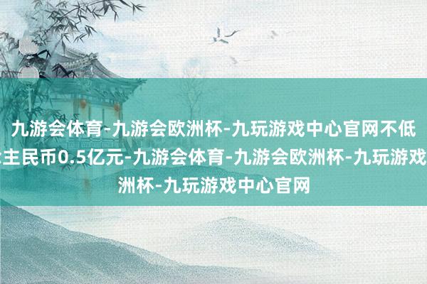 九游会体育-九游会欧洲杯-九玩游戏中心官网不低于东说念主民币0.5亿元-九游会体育-九游会欧洲杯-九玩游戏中心官网